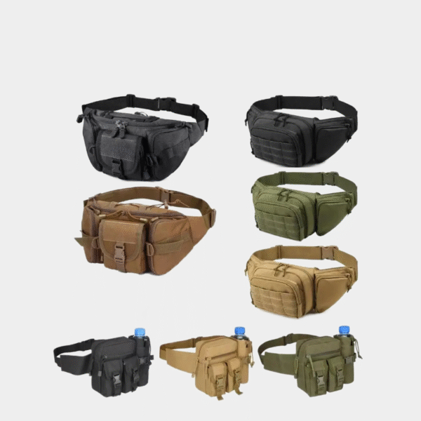 Sac banane tactique pour hommes, étui de transport dissimulé CCW, pochette de taille pour pistolet militaire, sac pour voyage, travail, extérieur, équipement EDC
