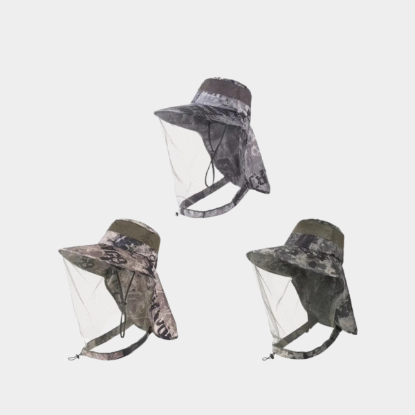 Chapeau de soleil anti-insectes avec filet facial, Protection UV, équipement de pêche et d'apiculture, couverture complète, maille respirante, chapeau d'été pour l'extérieur